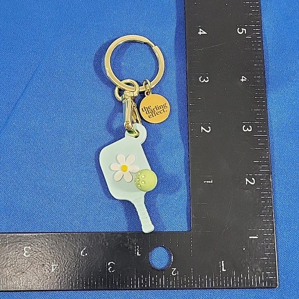 Darling Effect Pickleball Keychain Powder Blue Paddle‎ Racket - Picture 4 of 4